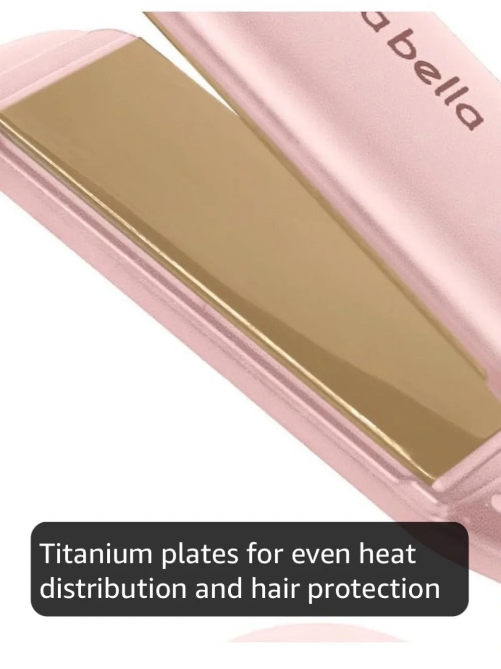 Pink Titanium Flat Iron Hair Straightener and heat protector spray